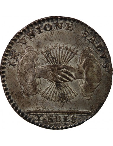 ETATS BELGIQUES UNIS - 10 SOLS ARGENT - 1790 BRUXELLES