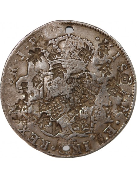 PEROU, FERDINAND VII - 8 REALES ARGENT, 1er Type - 1811 JP LIMA