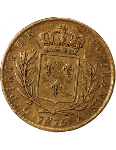 LOUIS XVIII - 20 FRANCS OR 1815 A PARIS