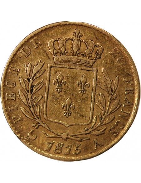 LOUIS XVIII - 20 FRANCS OR 1815 A PARIS