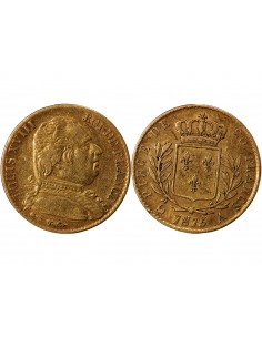 LOUIS XVIII - 20 FRANCS OR 1815 A PARIS 2