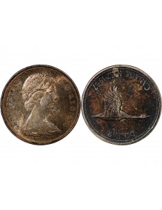 CANADA, ELIZABETH II - DOLLAR ARGENT, 100 ANS CONFEDERATION  - 1966 OTTAWA 2