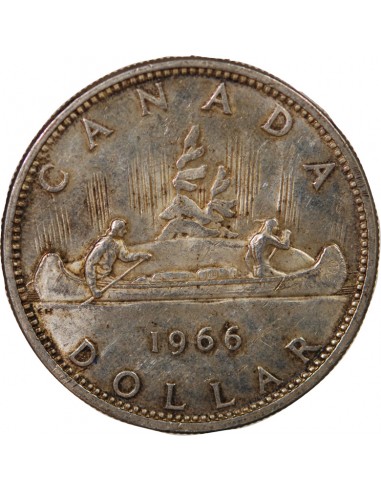 CANADA, ELIZABETH II - DOLLAR ARGENT - 1966 OTTAWA