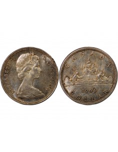 CANADA, ELIZABETH II - DOLLAR ARGENT - 1966 OTTAWA 2