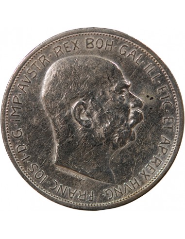 AUTRICHE, FRANÇOIS-JOSEPH Ier - 5 CORONA ARGENT 1909