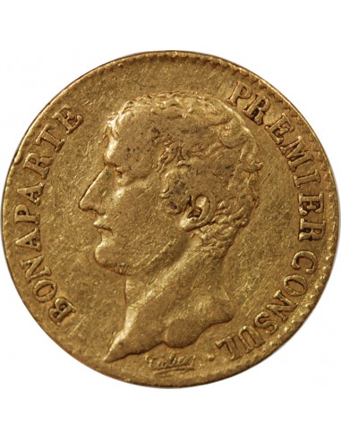 BONAPARTE 1er CONSUL - 20 FRANCS OR AN 12 A PARIS