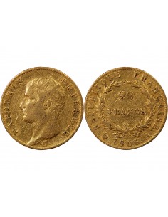 NAPOLEON Ier﻿ - 20 FRANCS OR 1806 A PARIS﻿ "Calendrier grégorien" 2