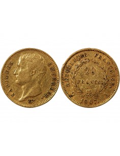 NAPOLEON Ier - 20 FRANCS OR 1807 A PARIS "Type Transitoire" 2