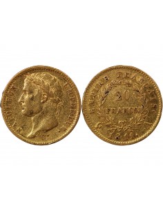 NAPOLÉON Ier - 20 FRANCS OR, TETE LAUREE - 1811 A PARIS 2