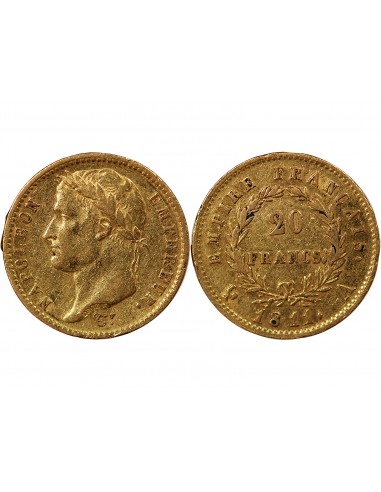 NAPOLÉON Ier - 20 FRANCS OR, TETE LAUREE - 1811 A PARIS