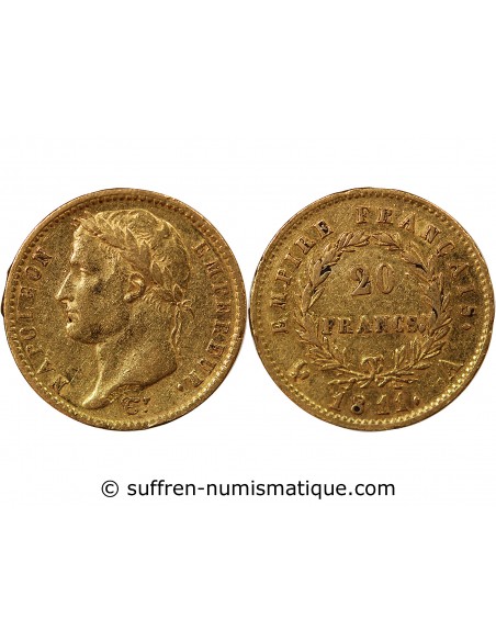 NAPOLÉON Ier - 20 FRANCS OR, TETE LAUREE - 1811 A PARIS