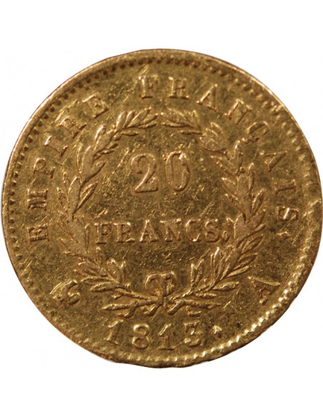 NAPOLÉON Ier - 20 FRANCS OR, TETE LAUREE - 1813 A PARIS