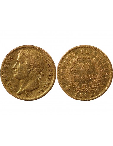 NAPOLÉON Ier - 20 FRANCS OR, TETE LAUREE - 1813 A PARIS