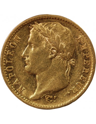 NAPOLÉON Ier - 20 FRANCS OR, TETE LAUREE - 1813 A PARIS