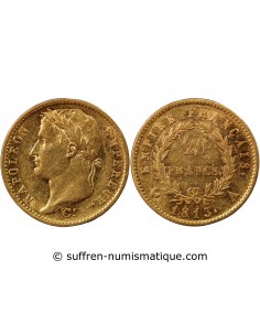 NAPOLÉON Ier - 20 FRANCS OR, TETE LAUREE - 1813 A PARIS