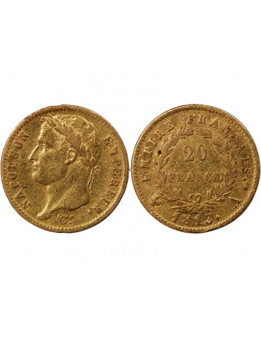 NAPOLÉON Ier - 20 FRANCS OR, TETE LAUREE - 1813 A PARIS