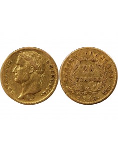 NAPOLÉON Ier - 20 FRANCS OR, TETE LAUREE - 1813 UTRECHT 2