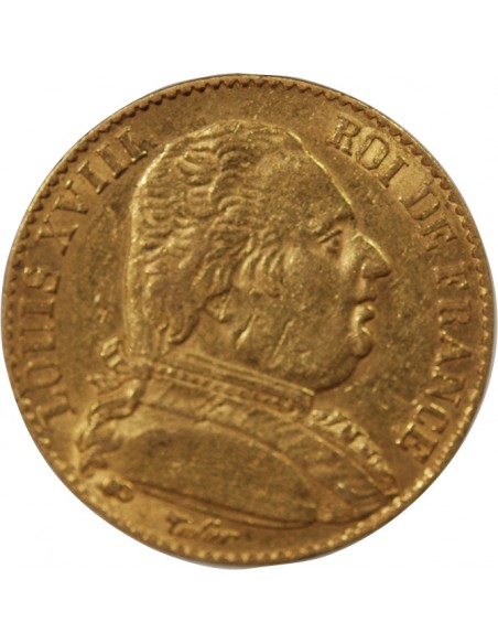 LOUIS XVIII - 20 FRANCS OR 1815 A PARIS
