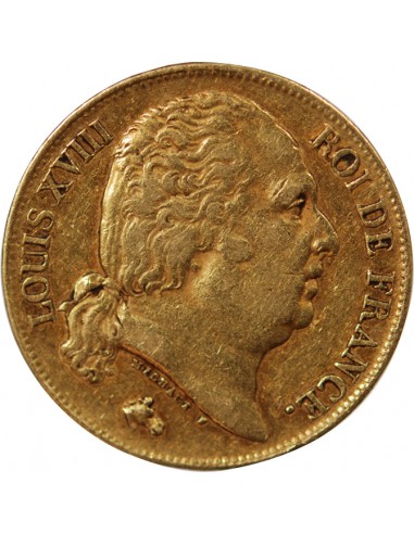 LOUIS XVIII - 20 FRANCS OR 1816 A PARIS