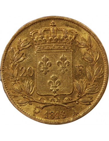 LOUIS XVIII - 20 FRANCS OR 1818 A PARIS