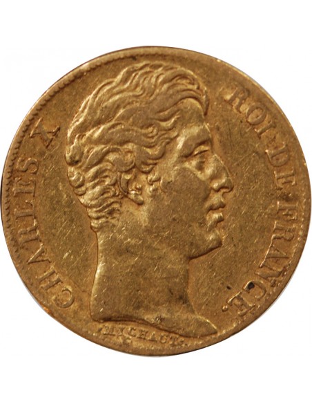 CHARLES X - 20 FRANCS OR 1830 A PARIS "5 Feuilles"﻿