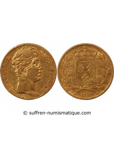 CHARLES X - 20 FRANCS OR 1830 A PARIS "5 Feuilles"﻿