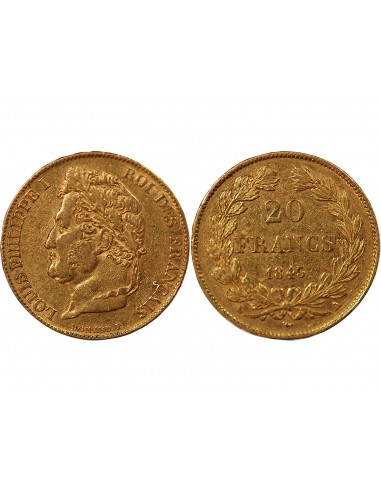 LOUIS PHILIPPE﻿ - 20 FRANCS OR 1843 A PARIS﻿