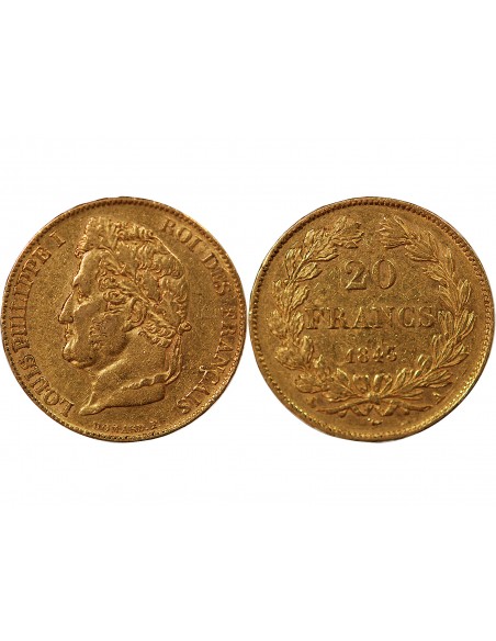 LOUIS PHILIPPE﻿ - 20 FRANCS OR 1843 A PARIS﻿
