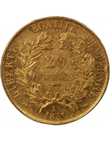 CERES - 20 FRANCS OR 1851 A PARIS﻿