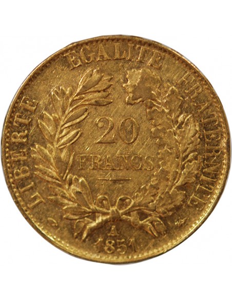 CERES - 20 FRANCS OR 1851 A PARIS﻿