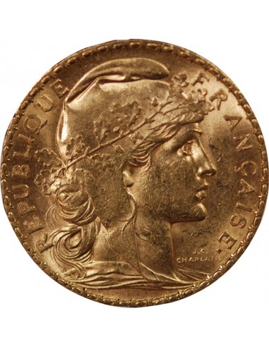 MARIANNE, COQ - 20 FRANCS OR 1900