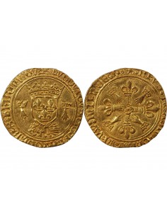 LOUIS XII - ECU D'OR AU PORC-EPIC DE BRETAGNE 1498 / 1514 NANTES 2