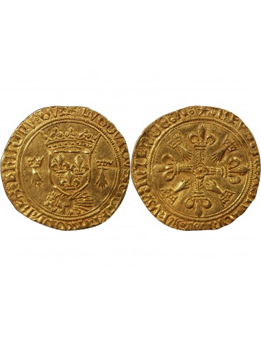 LOUIS XII - ECU D'OR AU PORC-EPIC DE BRETAGNE 1498 / 1514 NANTES