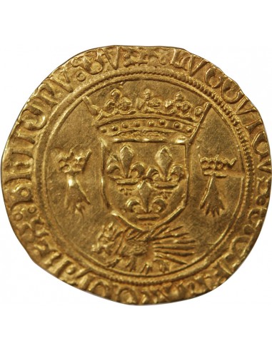 LOUIS XII - ECU D'OR AU PORC-EPIC DE BRETAGNE 1498 / 1514 NANTES