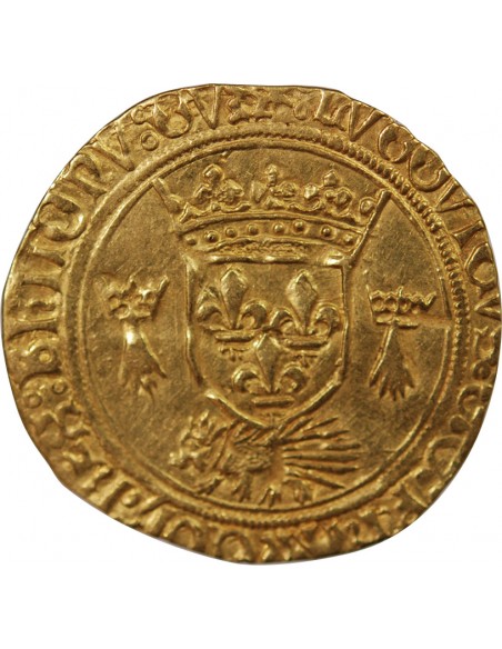 LOUIS XII - ECU D'OR AU PORC-EPIC DE BRETAGNE 1498 / 1514 NANTES
