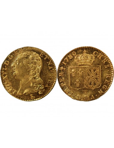 Louis XVI 1 louis d'or Or 1786 T Nantes