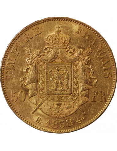 NAPOLEON III ﻿- 50 FRANCS OR 1858 BB STRASBOURG