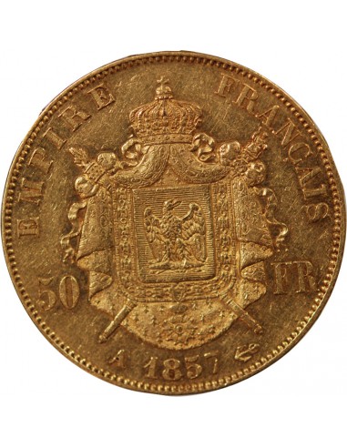 NAPOLEON III ﻿- 50 FRANCS OR 1857 A PARIS﻿