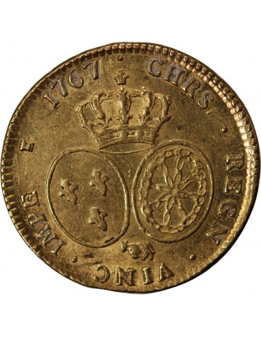 BEARN, LOUIS XV - DOUBLE LOUIS D'OR AU BANDEAU - 1767 PAU