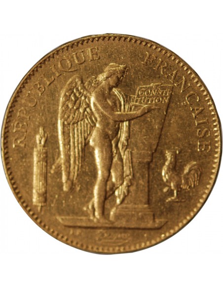 IIIe REPUBLIQUE, ﻿- 50 FRANCS GENIE OR 1878 A PARIS﻿