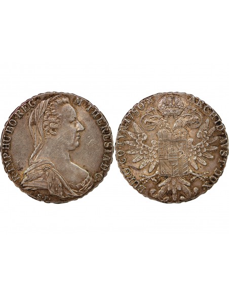 AUTRICHE, MARIE THERESE - THALER ARGENT - 1780 (Refrappe 1930-1950, Vienne)