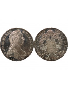 AUTRICHE, MARIE THERESE - THALER ARGENT - 1780 (Refrappe 1945-1960, VIENNE) 2