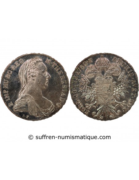 AUTRICHE, MARIE THERESE - THALER ARGENT - 1780 (Refrappe 1945-1960, VIENNE)