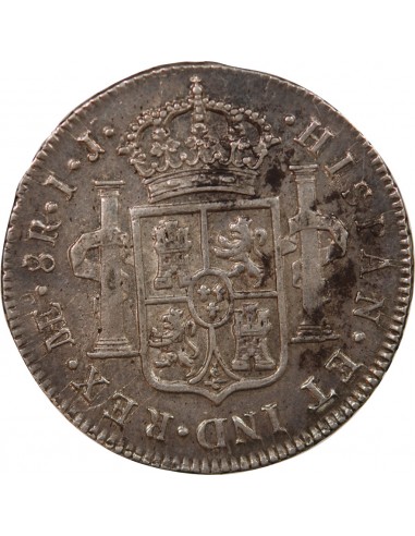 PEROU, CHARLES IV - 8 REALES ARGENT 1790 LIMA IJ