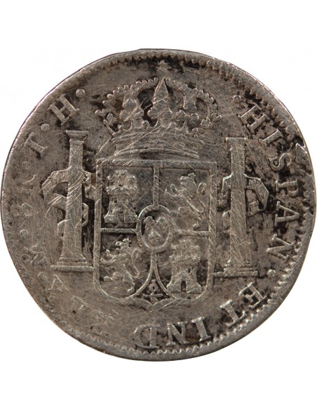 MEXIQUE, CHARLES IV - 8 REALES ARGENT 1807 Mo MEXICO TH