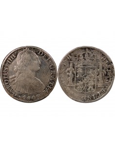 MEXIQUE, CHARLES IV - 8 REALES ARGENT 1807 Mo MEXICO TH 2