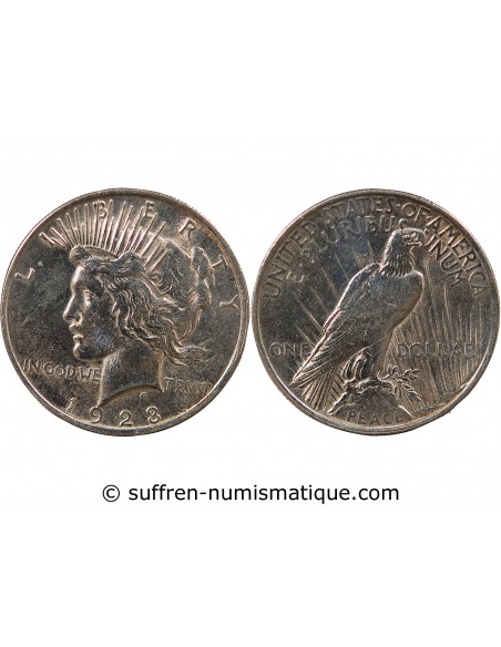 USA - PEACE DOLLAR ARGENT 1923 PHILADELPHIE
