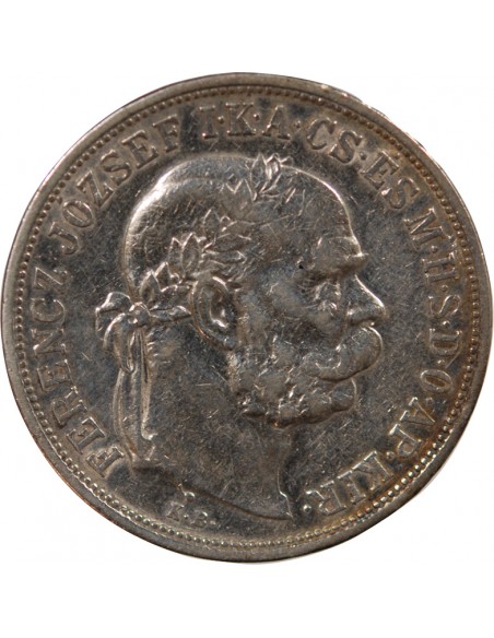 HONGRIE, FRANÇOIS-JOSEPH Ier - 5 KORONA ARGENT 1907 KB KREMNICA
