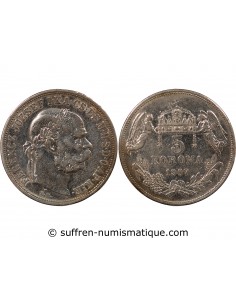 HONGRIE, FRANÇOIS-JOSEPH Ier - 5 KORONA ARGENT 1907 KB KREMNICA