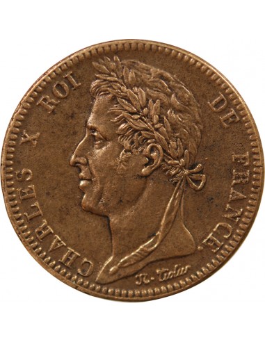 Guyane Française Charles X 10 centimes Bronze 1829 A Paris